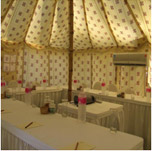 AC Canvas Tent with Conference room setup